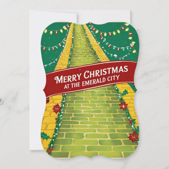 Frohe Weihnachten Vintag Emerald City (Vorderseite)