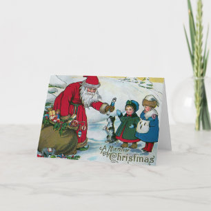 "Frohe Weihnachten" Vintag Feiertagskarte