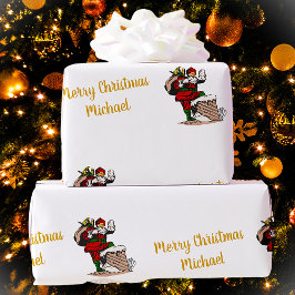 Frohe Weihnachten Vintag Weihnachten Individuelle  Geschenkpapier