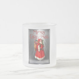 Frohe Weihnachten Vintag Weihnachtsdesign Mattglastasse