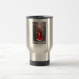 Frohe Weihnachten Vintag Weihnachtsdesign Reisebecher