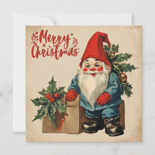 Frohe Weihnachten Vintage Gnom