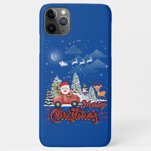 Frohe Weihnachten Vintage roter Santa-LKW-Geschenk Case-Mate iPhone Hülle