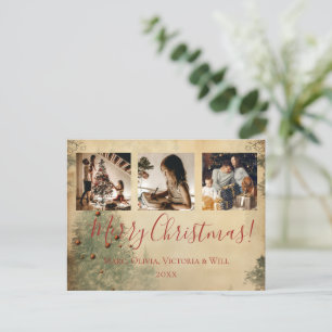 Frohe Weihnachten Vintage Rustikales Foto