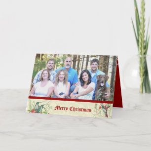 Frohe Weihnachten Vintage Vögel Ihr Foto