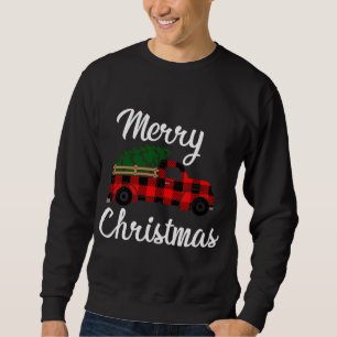 Frohe Weihnachten Vintagen Farm Truck Sweatshirt