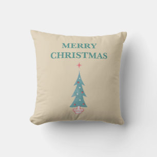 Frohe Weihnachten Vintagen Weihnachtsbaumfarm der  Kissen