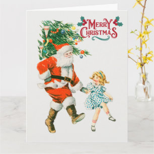 Frohe Weihnachten Vintager Weihnachtsfeiertag Karte