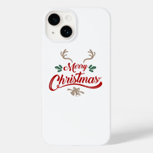 Frohe Weihnachten Vintages Design Rot und Grün Case-Mate iPhone 14 Hülle