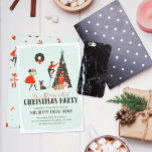 Frohe Weihnachten | Virtuelle Weihnachtsfeier Einladung<br><div class="desc">Ein virtuelles Weihnachtsfest mit niedlichen handgezeichneten Illustrationen, die ein zeitgenössisches Party darstellen. Diese Designs sind voller Charme und beruhen auf festlicher Nostalgie. Fügen Sie diesem Design Ihre benutzerdefinierte Formulierung hinzu, indem Sie die "Diese Vorlage bearbeiten"-Felder auf der rechten Seite des Elements verwenden, oder klicken Sie auf die blaue Schaltfläche "Anpassen",...</div>