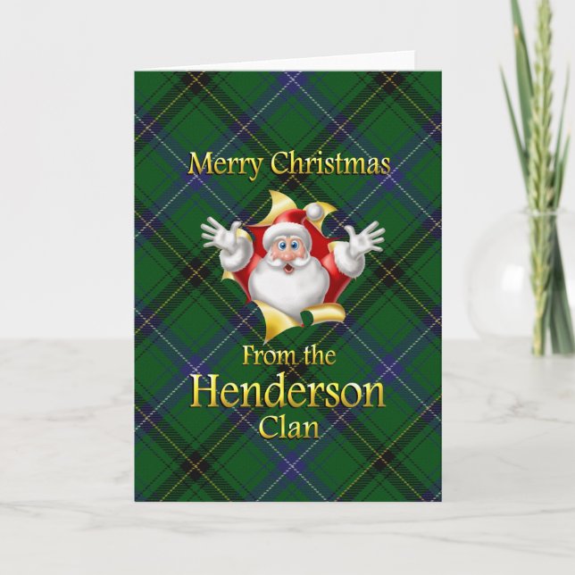 Frohe Weihnachten vom Henderson Clan (Vorderseite)