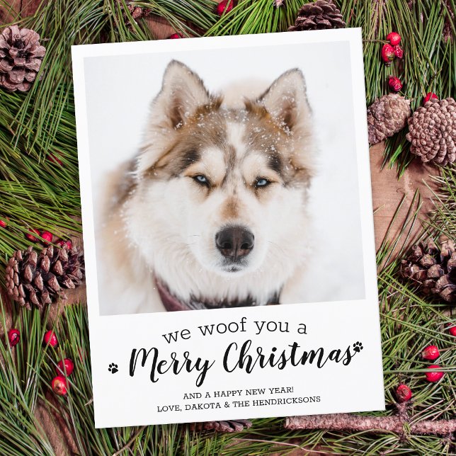 Frohe Weihnachten vom Hund Modernes Foto für Haust (Von Creator hochgeladen)