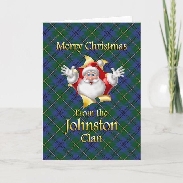 Frohe Weihnachten vom Johnston Clan (Vorderseite)