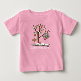 FROHE WEIHNACHTEN vom SLOTH-POLE-Säugling Baby T-shirt