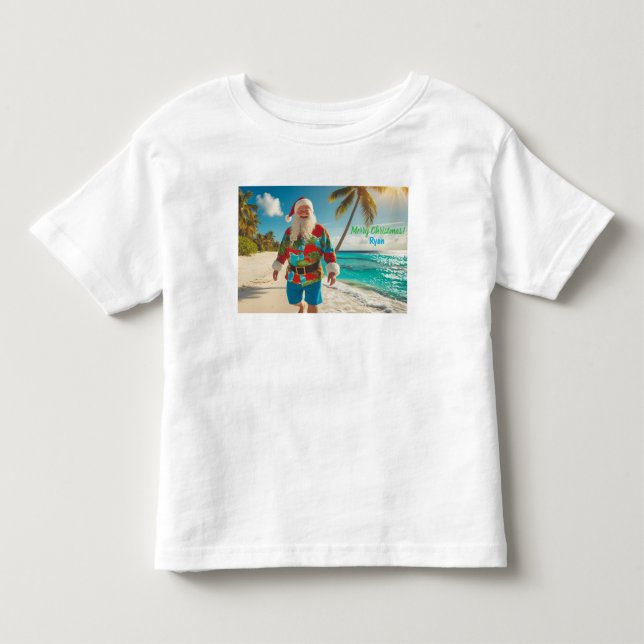 Frohe Weihnachten vom Strand Kleinkind T-shirt (Vorderseite)