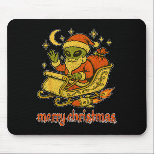 Frohe Weihnachten von Alien-Weihnachtsmann und sei Mousepad