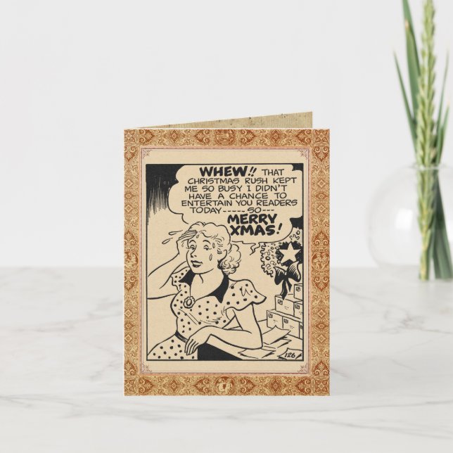 "Frohe Weihnachten von Betty Brown" Karte (Vorderseite)