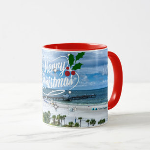 Frohe Weihnachten von Clearwater Beach Tasse