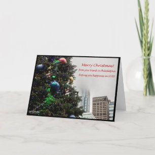 Frohe Weihnachten von deinem Freund in Philadelphi Karte