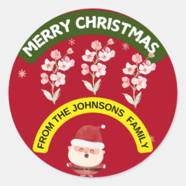 "Frohe Weihnachten von den Johnsons Family Sticker