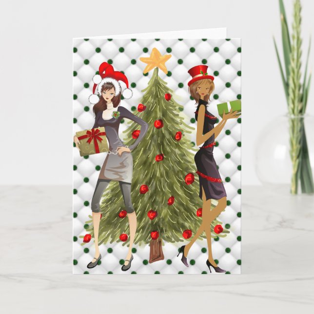 Frohe Weihnachten von den Mädchen (Vorderseite)