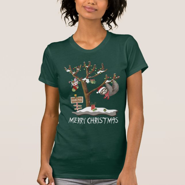 FROHE WEIHNACHTEN von den TRÄGHEITS-POLE-Frauen T-Shirt (Vorderseite)