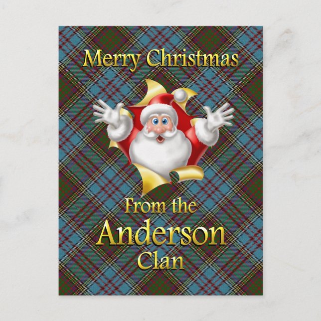 Frohe Weihnachten von der Anderson Clan (Vorderseite)