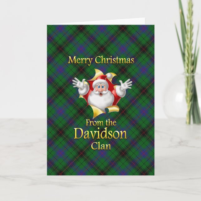 Frohe Weihnachten von der Davidson Clan (Vorderseite)