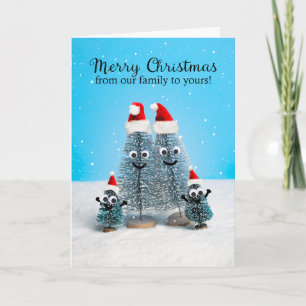 Frohe Weihnachten von der Familie der vier Bäume