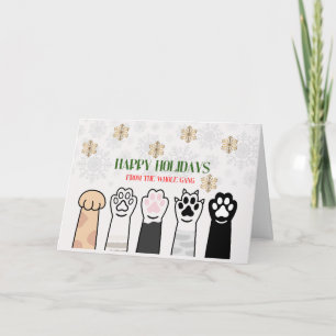 Frohe Weihnachten von der ganzen Bande Dankeskarte
