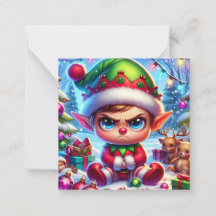 Frohe Weihnachten von diesem kleinen Grumpy Elf