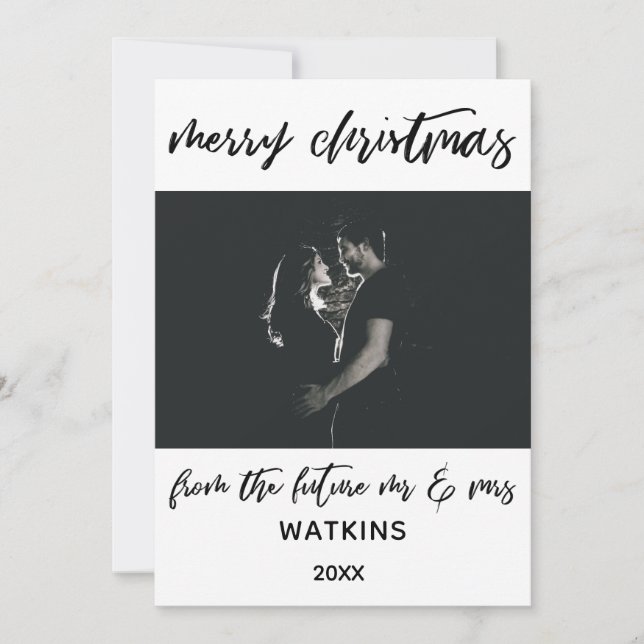 Frohe Weihnachten von Future Mr. & Mrs., BW Foto (Vorderseite)