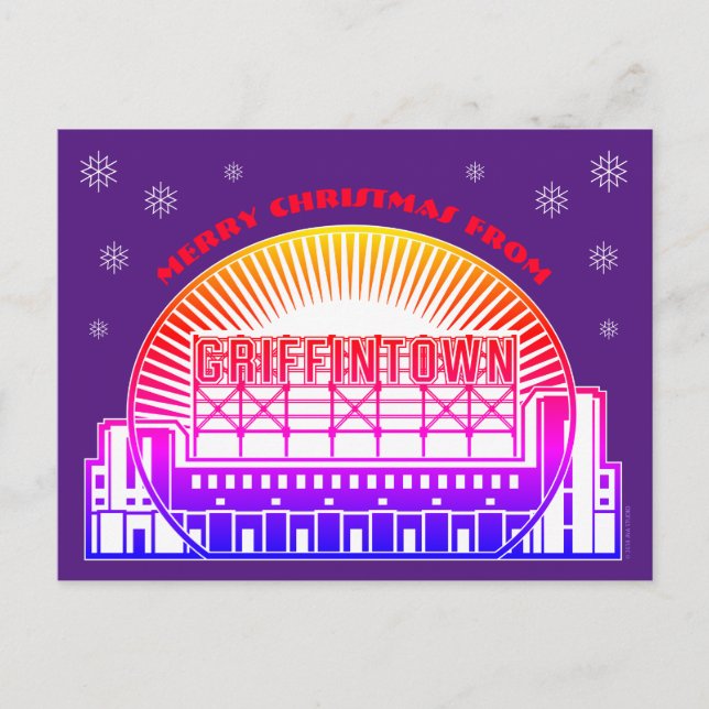 Frohe Weihnachten von Griffintown Postcard Postkarte (Vorderseite)