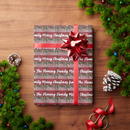 Frohe Weihnachten von (Ihr Name) Geschenkpapier