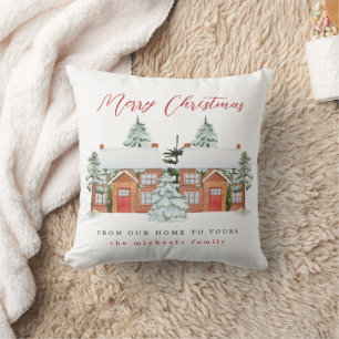Frohe Weihnachten von Ihren Nachbarn Kissen