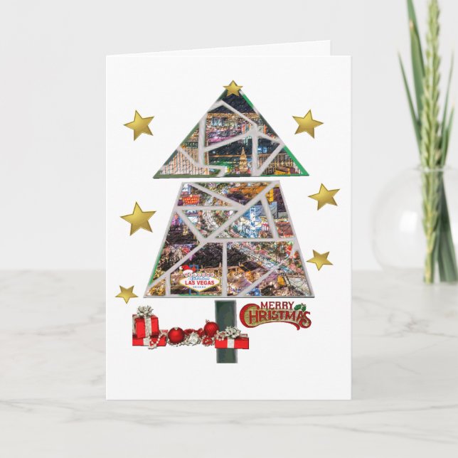 Frohe Weihnachten von Las Vegas Card (Vorderseite)