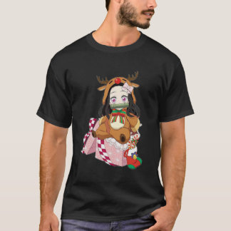 Frohe Weihnachten von Nezuko Kamado Demon Slayer T-Shirt