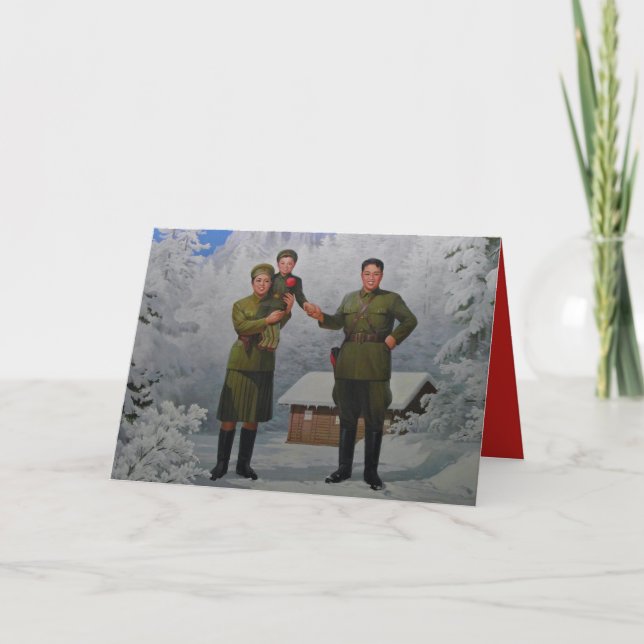 Frohe Weihnachten von Nordkorea (Vorderseite)