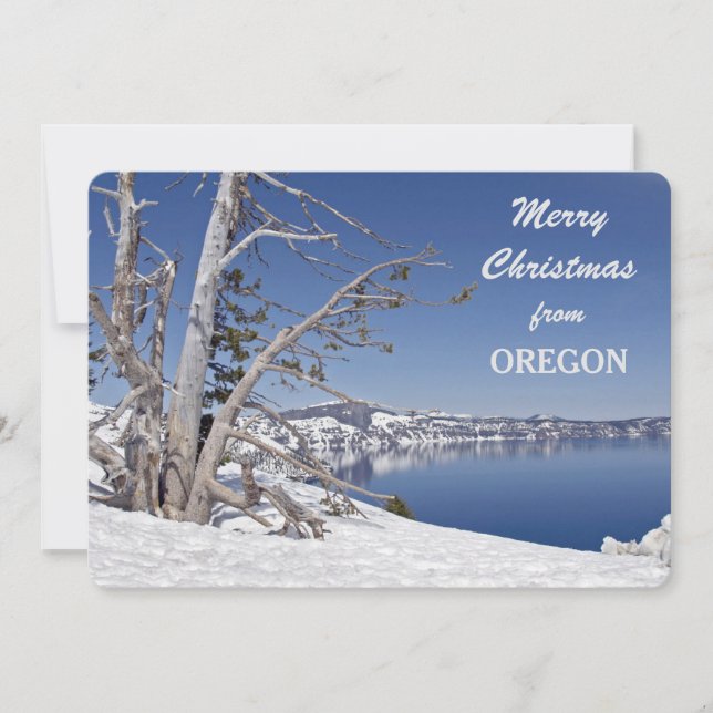 Frohe Weihnachten von Oregon Fotovorlage (Vorderseite)