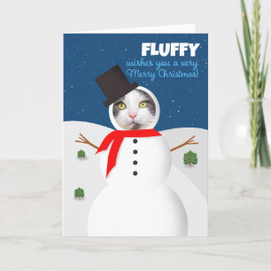 Frohe Weihnachten von Pet Snowman mit Individuelle