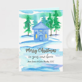 Frohe Weihnachten von Realtor-Firmennamen Karte