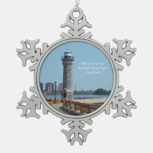 Frohe Weihnachten von Roosevelt Is. Light Ornament