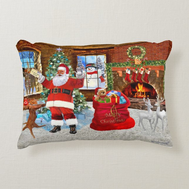 Frohe Weihnachten von Sankt Dekokissen (Vorderseite)
