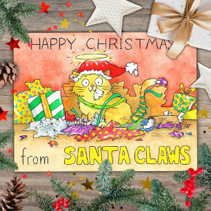 Frohe Weihnachten von Santa Claws Postkarte