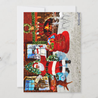 Frohe Weihnachten von Santa Dankeskarte