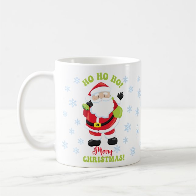 Frohe Weihnachten von Santa Kaffeetasse (Links)
