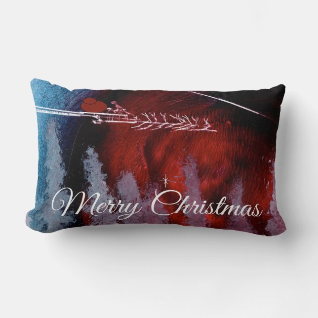 Frohe Weihnachten von Santa Lendenkissen (Vorderseite)