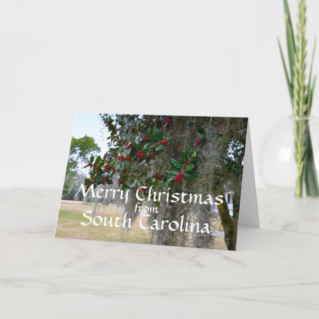 Frohe Weihnachten von South Carolina (Vorderseite)