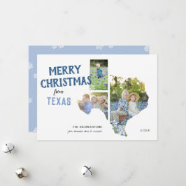 Frohe Weihnachten von Texas Three Foto Card