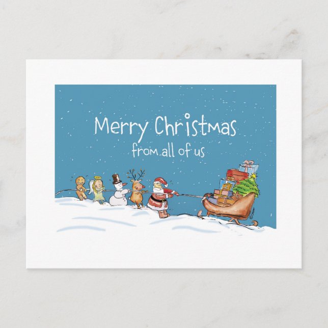 Frohe Weihnachten von uns allen (Vorderseite)